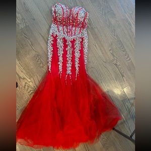 Beautiful dress.  Worn once. Pet free and smoke free home